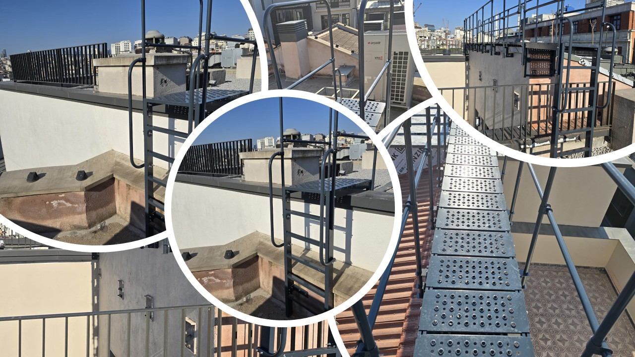 Çatı Yürüme Yolu ve Gemici Merdiven